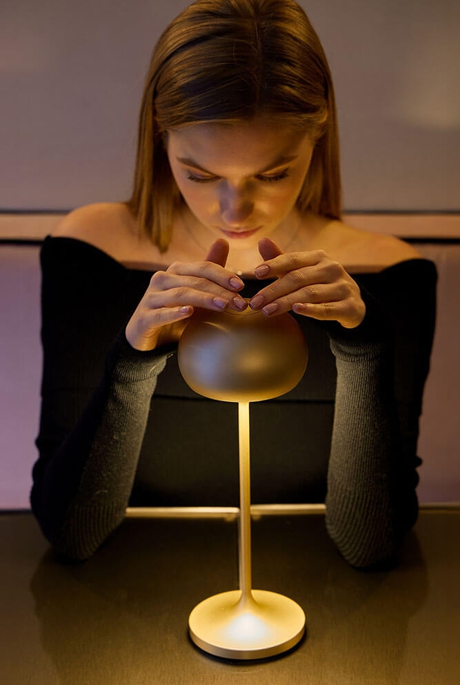 Clan Mini Akku-Lampe, champagner