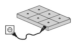 Iguzzini PE11 Multilader mit sechs Ladestationen