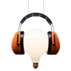 Shhh! Pendelleuchte, orange