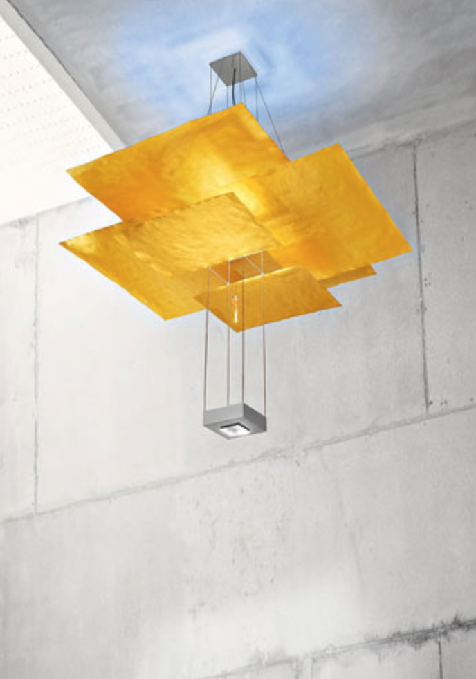 Oh Mei Ma Kabir Pendelleuchte/Kronleuchter, Gold