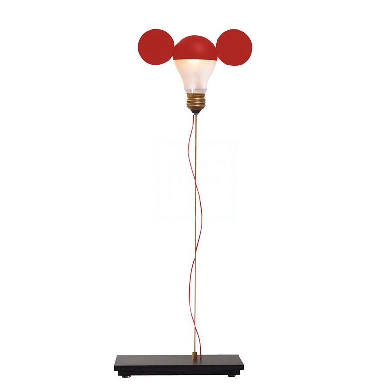 I Ricchi Poveri Toto Tischlampe, rot