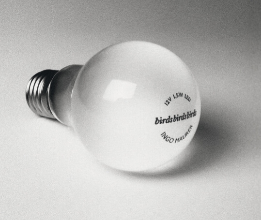 LED-Birne für Ingo Maurer Birdie Serie