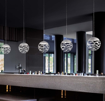 Kelly Cluster Pendelleuchte, weiß