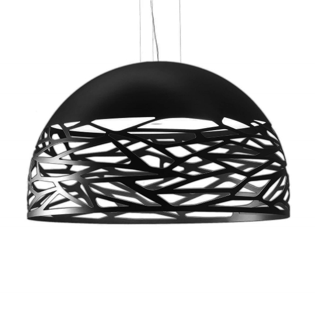 Kelly Large Dome Pendelleuchte, schwarz