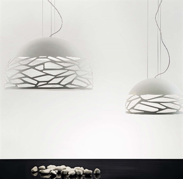 Kelly Small Dome Pendelleuchte, weiß