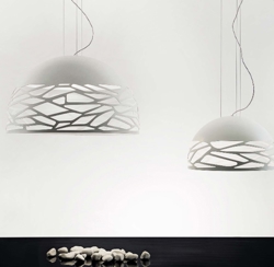 Kelly Small Dome Pendelleuchte, weiß