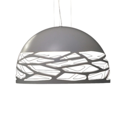 Kelly Medium Dome Pendelleuchte, weiß