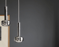 Chromlampen verleihen Atmosphäre und Stil