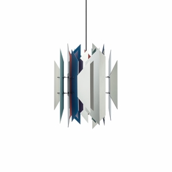 Divan 2 Pendelleuchte 245, Edelstahl