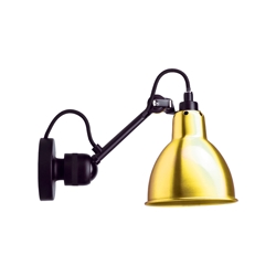 Lampe Gras No 304 Wandleuchte, schwarz/messing