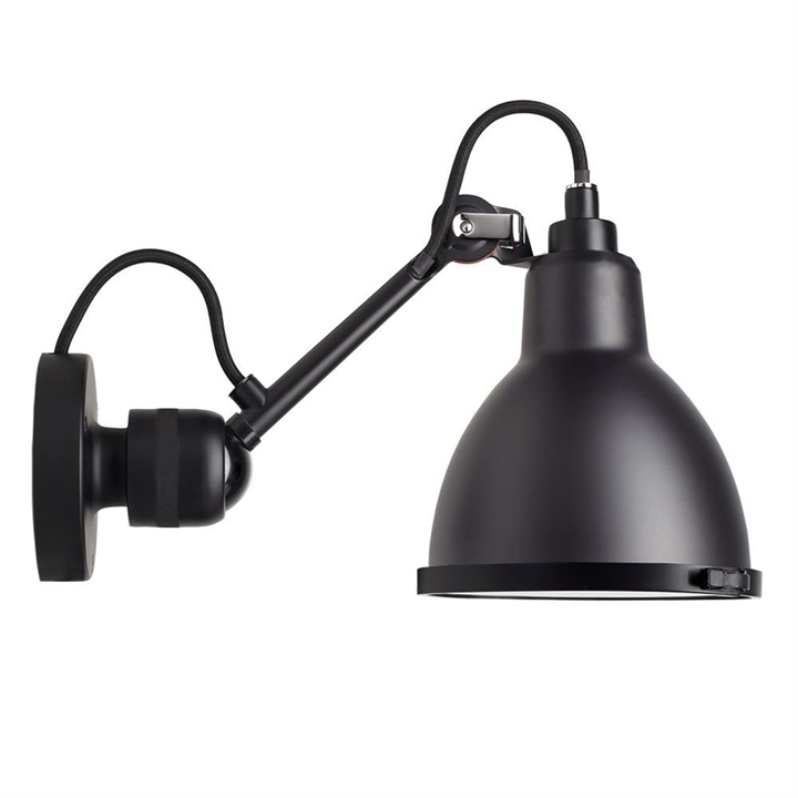 Lampe Gras No 304 Wandleuchte Badezimmer, schwarz