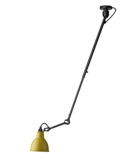 Lampe Gras No 302 Deckenleuchte, schwarz/gelb