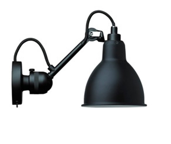 Lampe Gras No 304SW Wandleuchte, schwarz