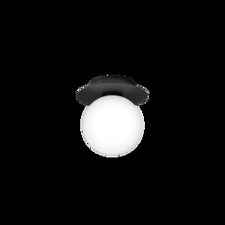 Liila 1 Outdoor Wand-/Deckenleuchte, schwarz/opal