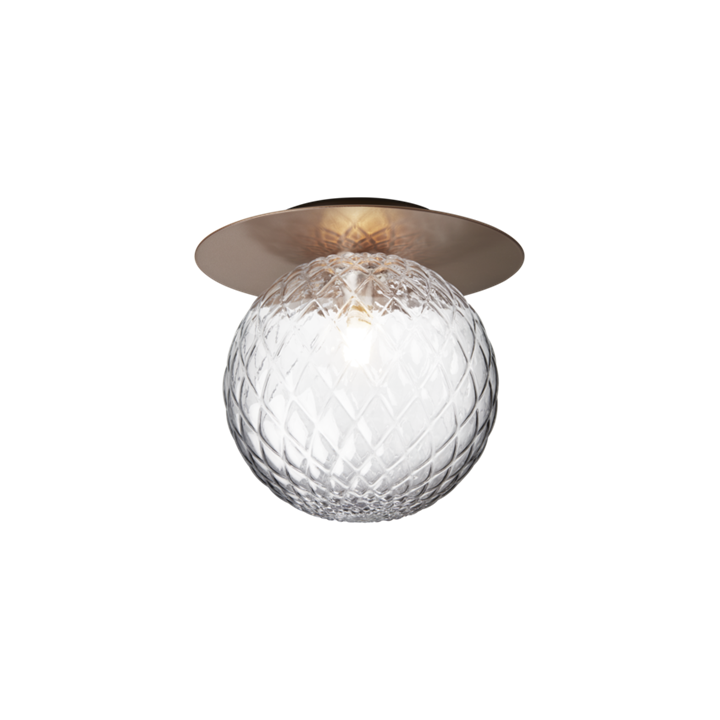 Liila 1 large Wand-/Deckenleuchte, dunkelbronze/klar