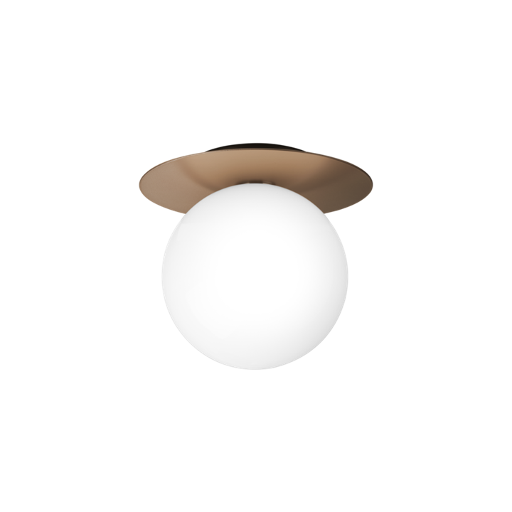 Liila 1 large Wand-/Deckenleuchte, dunkelbronze/opal