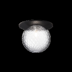 Liila 1 large Wand-/Deckenleuchte, schwarz/klar