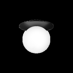 Liila 1 large Wand-/Deckenleuchte, schwarz/opal