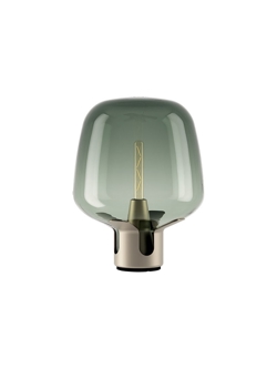 Flar medium Tischlampe, pearl/turquoise