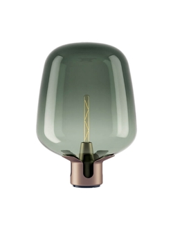 Flar large Tischlampe, terra/turquoise