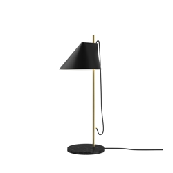 Yuh Tischleuchte, schwarz/messing