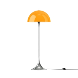 Panthella 500 Stehleuchte, Chrom/orange Opal