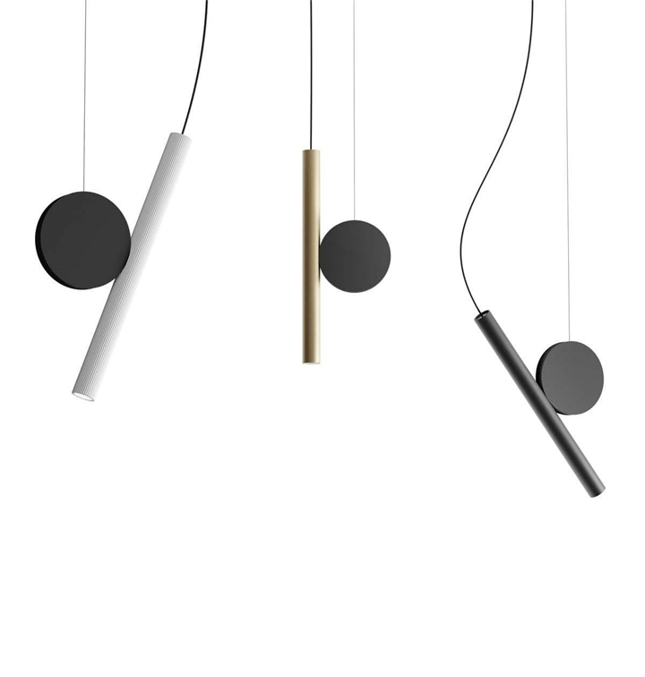 Doi Pendelleuchten mit schwarzem Gegengewicht