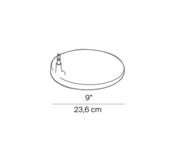 Fortebraccio Tischleuchte / Stehleuchte Basis, Metall