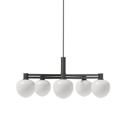 Memoir 5 Kronleuchter 120, schwarz/opal