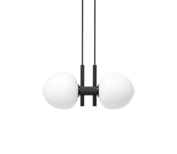 Memoir 2 Pendelleuchte 120, schwarz/opal