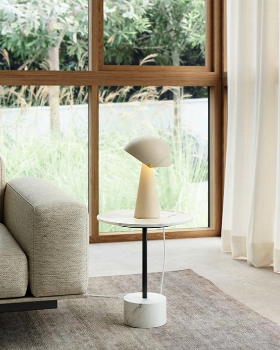 Align Tischlampe, beige