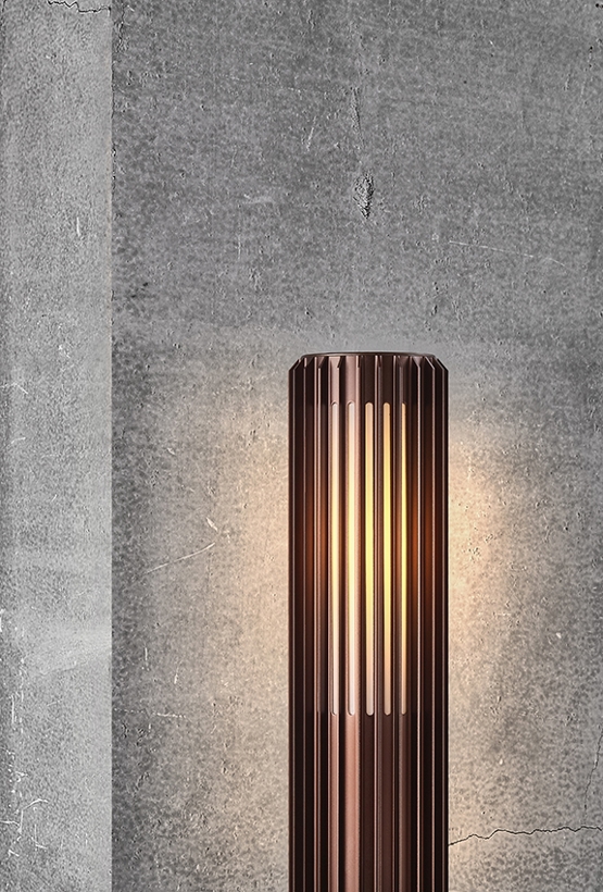 Aludra 45 Gartenlampe, metallisch braun