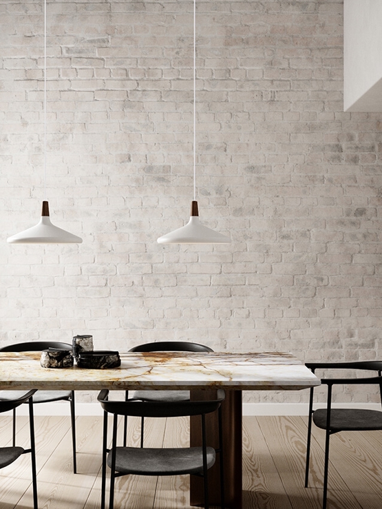 Nori 39 Pendelleuchte, weiß