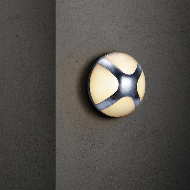 Cross 20 Außenwandleuchte, verzinkter Stahl