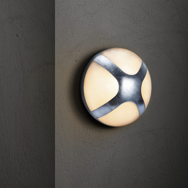 Cross 25 Außenwandleuchte, verzinkter Stahl