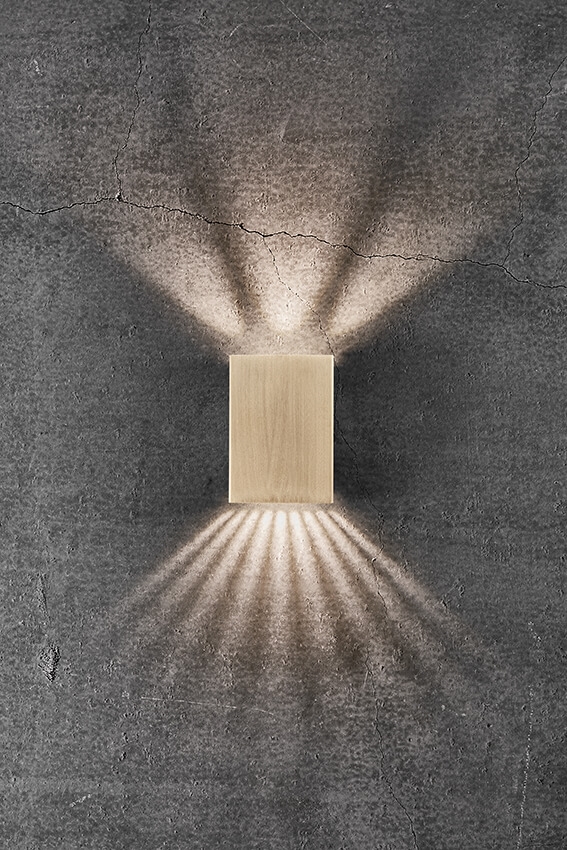 Fold 10 Außenwandleuchte LED, Messing