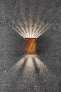 Fold 10 Außenwandleuchte LED, corten