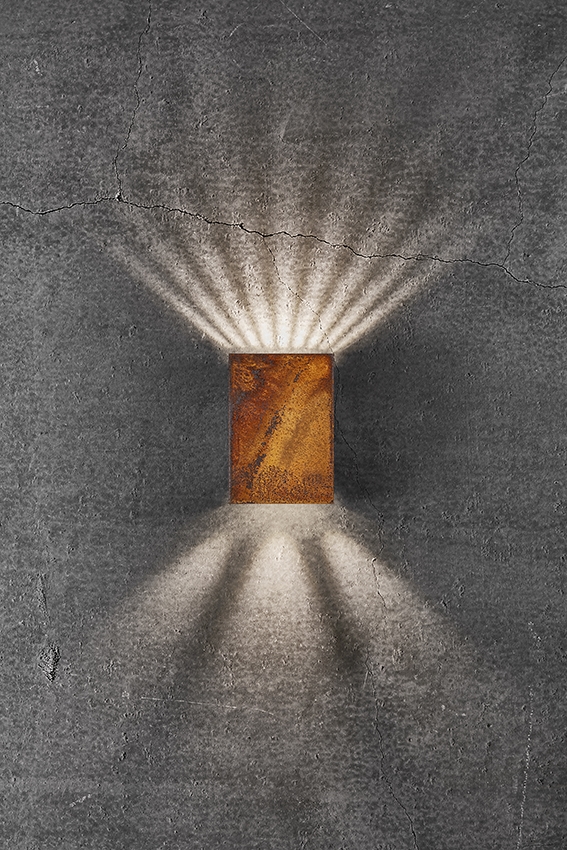 Fold 10 Außenwandleuchte LED, corten