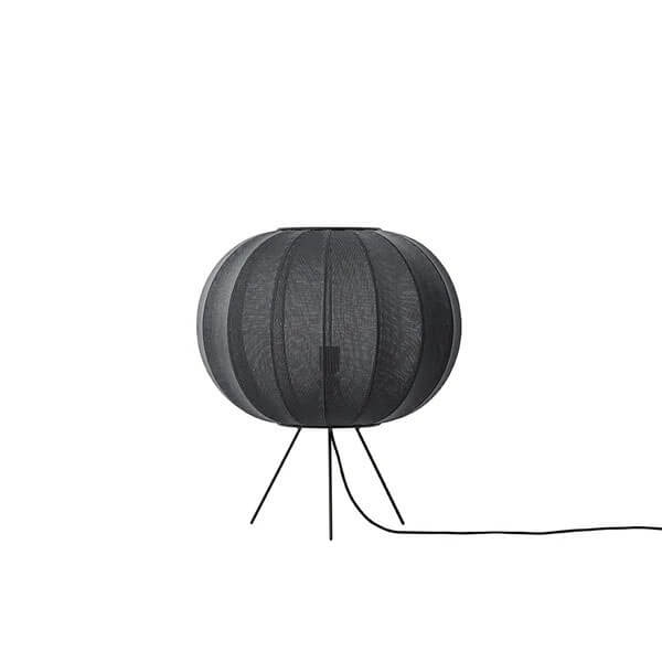 Knit-Wit Ø45 Stehlampe niedrig, schwarz