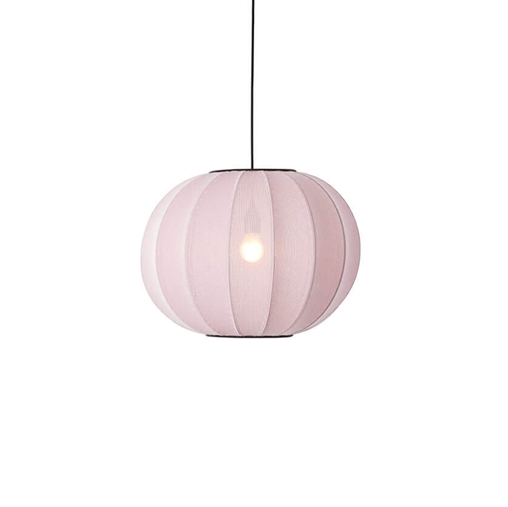Knit-Wit Ø45 runde Pendelleuchte, hellrosa