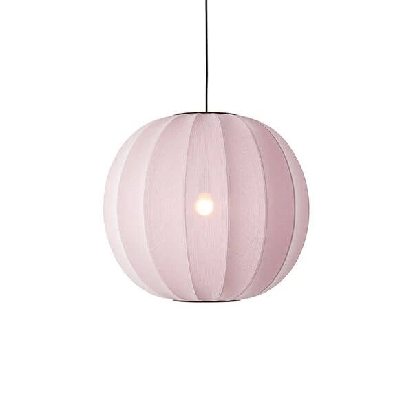 Knit-Wit Ø60 runde Pendelleuchte, hellrosa