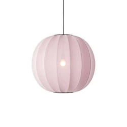 Knit-Wit Ø60 runde Pendelleuchte, hellrosa