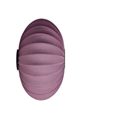 Knit-Wit Ø76 ovale Wand-/Deckenleuchte, bordeaux