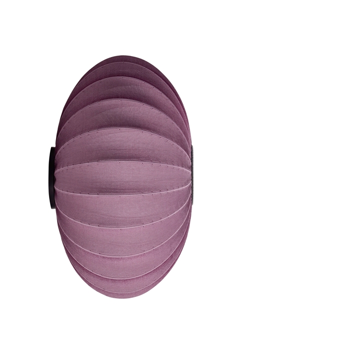 Knit-Wit Ø76 ovale Wand-/Deckenleuchte, bordeaux