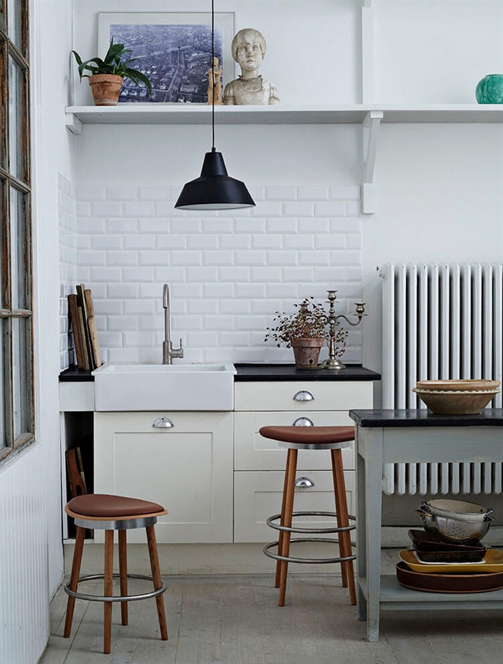 Workshop Pendelleuchte W1, matt schwarz