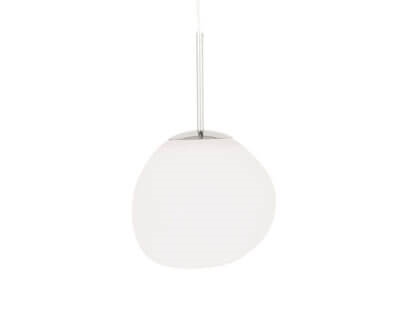 Melt mini Pendelleuchte, opal/silber