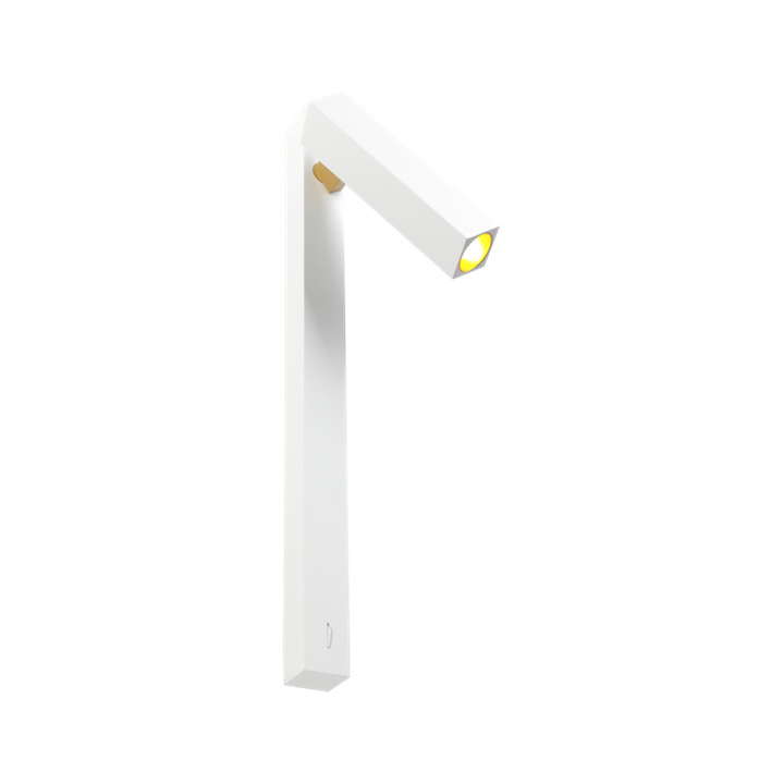 Mick Snooze Wandleuchte 1.0, matt weiß/ gold