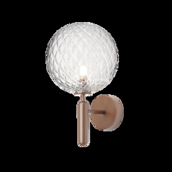 Miira Outdoor Wandleuchte, dunkle Bronze/klar