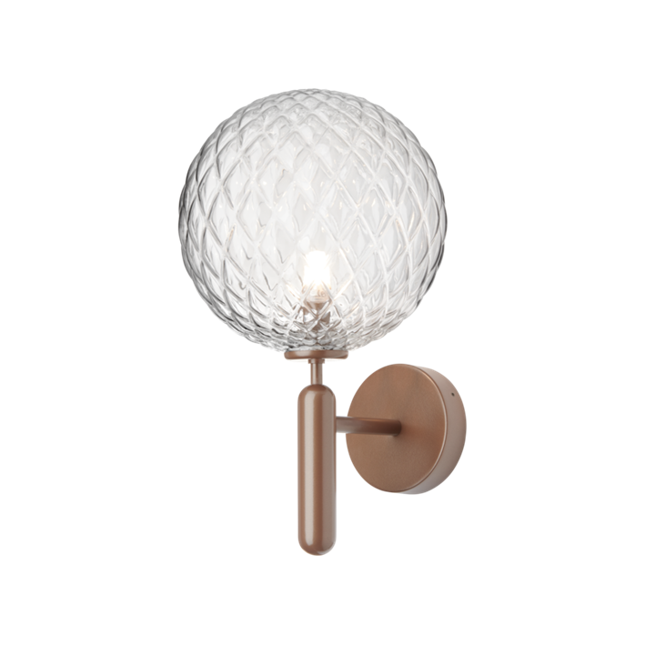 Miira Outdoor Wandleuchte, dunkle Bronze/klar