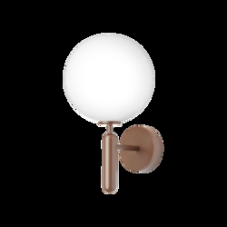 Miira Outdoor Wandleuchte, dunkelbronze/opal